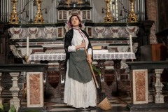 Prove dello spettacolo: "Che peste che sei!" con  gli allievi del Liceo Baldassano-Roccati di Carmagnola  in occasione dell'anniversario dei 500 anni della Collegiata.