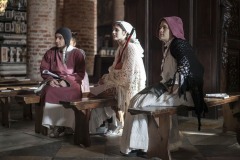 Prove dello spettacolo: "Che peste che sei!" con  gli allievi del Liceo Baldassano-Roccati di Carmagnola  in occasione dell'anniversario dei 500 anni della Collegiata.
